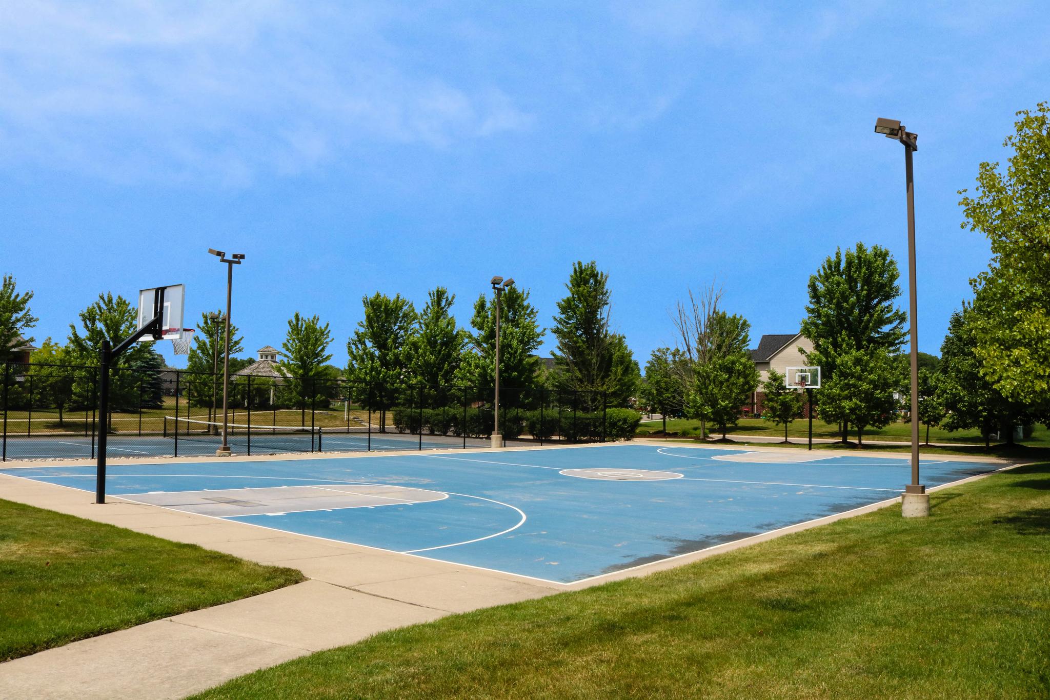 Mill River basketball court